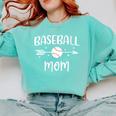 Baseball Mom Cute Grandson Player Arrow Heart Family Comfort Colors Sweatshirt Butter