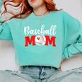 Baseball Mom Cute Letter Print Women Cute Mother's Day Comfort Colors Sweatshirt Butter Baseball Mom Cute Letter Print Women Cute Mother's Day Comfort Colors Sweatshirt Butter