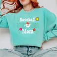 Baseball Mom Cute Retro Look Mothers Will Love Comfort Colors Sweatshirt Butter Baseball Mom Cute Retro Look Mothers Will Love Comfort Colors Sweatshirt Butter
