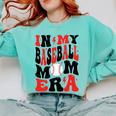 In My Baseball Mom Era Groovy Mom Comfort Colors Sweatshirt Butter