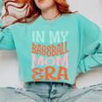 In My Baseball Mom Era Lover Groovy Retro Mother's Day Comfort Colors Sweatshirt Butter