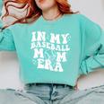 In My Baseball Mom Era Retro Groovy Comfort Colors Sweatshirt Butter