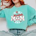 Baseball Mom Era For Women Player Mother Comfort Colors Sweatshirt Butter