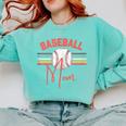 BASEBALL MOM Fun RETRO LOOK Comfort Colors Sweatshirt Butter BASEBALL MOM Fun RETRO LOOK Comfort Colors Sweatshirt Butter