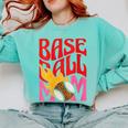 Baseball Mom Game Day Trendy Pink Leopard Mama Comfort Colors Sweatshirt Butter Baseball Mom Game Day Trendy Pink Leopard Mama Comfort Colors Sweatshirt Butter