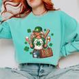 Baseball Mom Green Shamrock St Patrick Day Women Comfort Colors Sweatshirt Butter Baseball Mom Green Shamrock St Patrick Day Women Comfort Colors Sweatshirt Butter