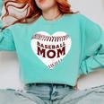 Baseball Mom Heart Love Mother's Day Game Day Support Comfort Colors Sweatshirt Butter Baseball Mom Heart Love Mother's Day Game Day Support Comfort Colors Sweatshirt Butter