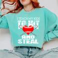 Baseball Mom Humor I Teach My Kids To Hit And Steal Comfort Colors Sweatshirt Butter Baseball Mom Humor I Teach My Kids To Hit And Steal Comfort Colors Sweatshirt Butter