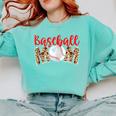 Baseball Mom Leopard Print Cute Mother's Day Sport Lover Comfort Colors Sweatshirt Butter Baseball Mom Leopard Print Cute Mother's Day Sport Lover Comfort Colors Sweatshirt Butter