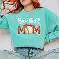 Baseball Mom Leopard Game Day Mom Life Mother's Day Comfort Colors Sweatshirt Butter Baseball Mom Leopard Game Day Mom Life Mother's Day Comfort Colors Sweatshirt Butter
