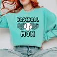 Baseball Mom Leopard Heart Game Day Comfort Colors Sweatshirt Butter Baseball Mom Leopard Heart Game Day Comfort Colors Sweatshirt Butter