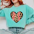 Baseball Mom Leopard Heart Valentine Day Mother Day Comfort Colors Sweatshirt Butter Baseball Mom Leopard Heart Valentine Day Mother Day Comfort Colors Sweatshirt Butter