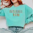 Baseball Mom Leopard Print Baseball Mother's Day Comfort Colors Sweatshirt Butter Baseball Mom Leopard Print Baseball Mother's Day Comfort Colors Sweatshirt Butter