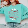 Baseball Mom Mama Comfort Colors Sweatshirt Butter