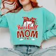 Baseball Mom Mama Mother's Day Leopard Sport Mom Mama Comfort Colors Sweatshirt Butter Baseball Mom Mama Mother's Day Leopard Sport Mom Mama Comfort Colors Sweatshirt Butter