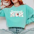 Baseball Mom Mama Mother's Day Player Comfort Colors Sweatshirt Butter