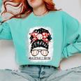 Baseball Mom Messy Bun Hair Player Mom Comfort Colors Sweatshirt Butter Baseball Mom Messy Bun Hair Player Mom Comfort Colors Sweatshirt Butter
