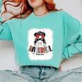Baseball Mom Messy Bun Mommy Baseball Player Premium Comfort Colors Sweatshirt Butter