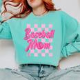 Baseball Mom And Pink Grid Sports Mother Mama Player Comfort Colors Sweatshirt Butter Baseball Mom And Pink Grid Sports Mother Mama Player Comfort Colors Sweatshirt Butter