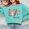 Baseball Mom Shirt Heart Love Baseball Gammylife Comfort Colors Sweatshirt Butter