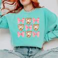 Baseball Mom Sister Tween Teen Girl Girly Pink Bow Preppy Comfort Colors Sweatshirt Butter