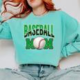 Baseball Mom Sports Green Comfort Colors Sweatshirt Butter Baseball Mom Sports Green Comfort Colors Sweatshirt Butter