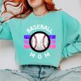 Baseball Mom Sports Mom Proud Baseball Mom Premium Comfort Colors Sweatshirt Butter