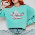 Baseball Mom Sporty Retro Baseball Team Momma Gray Comfort Colors Sweatshirt Butter Baseball Mom Sporty Retro Baseball Team Momma Gray Comfort Colors Sweatshirt Butter