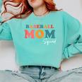 Baseball Mom Squad Boho Cute Back To School Ball Mom Comfort Colors Sweatshirt Butter