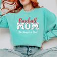 Baseball Mom The Struggle Is Real Premium Comfort Colors Sweatshirt Butter