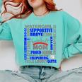 Baseball Mom Traits For Great Mothers Grey And Blue Comfort Colors Sweatshirt Butter