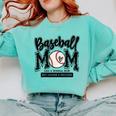 Baseball Mom Varsity Baseball Mama Cute Mother's Day Comfort Colors Sweatshirt Butter