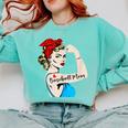 Baseball Mom Woman Baseball Sport Lover Comfort Colors Sweatshirt Butter