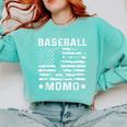 Baseball Momo Mom USA Flag 4th Of July Comfort Colors Sweatshirt Butter Baseball Momo Mom USA Flag 4th Of July Comfort Colors Sweatshirt Butter
