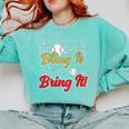Baseball Moms Bling It & Their Sons Bring It For Women Comfort Colors Sweatshirt Butter