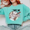 Baseball Moms Cute Take Me To The Ballpark Sports Athletic Comfort Colors Sweatshirt Butter