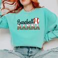 Baseball Nanna Women BallPark Nanna Baseball Mom Comfort Colors Sweatshirt Butter Baseball Nanna Women BallPark Nanna Baseball Mom Comfort Colors Sweatshirt Butter
