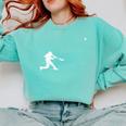 Baseball Player Home Run Team Sport Lover Softball Family Premium Tri-Blend Comfort Colors Sweatshirt Butter