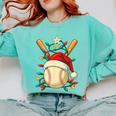 Baseball Santa Christmas Ball Baseball Lover Player Boys Comfort Colors Sweatshirt Butter Baseball Santa Christmas Ball Baseball Lover Player Boys Comfort Colors Sweatshirt Butter