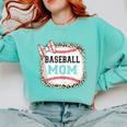 Baseball-Shirt Women Girls Mama Baseball Mom Comfort Colors Sweatshirt Butter