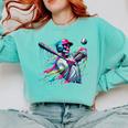 Baseball Skeleton Ice Cream Drip Baseball Boys Youth Comfort Colors Sweatshirt Butter Baseball Skeleton Ice Cream Drip Baseball Boys Youth Comfort Colors Sweatshirt Butter
