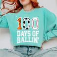 Baseball Soccer Basketball 100 Days Of School Comfort Colors Sweatshirt Butter