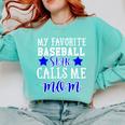 BASEBALL STAR MOM Sporty Design For Proud Baseball Moms Comfort Colors Sweatshirt Butter