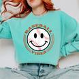 Baseball Vibes Baseball Mom Comfort Colors Sweatshirt Butter