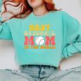 Best Baseball Mom In The World Baseball Comfort Colors Sweatshirt Butter