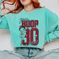 Betty Boop Baseball Logo Jersey With Stars Cute Cartoon Comfort Colors Sweatshirt Butter