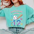Birthday Boy 12th Birthday Baseball Comfort Colors Sweatshirt Butter