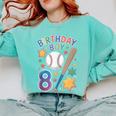 Birthday Boy 8th Birthday Baseball Comfort Colors Sweatshirt Butter Birthday Boy 8th Birthday Baseball Comfort Colors Sweatshirt Butter