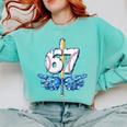 Blue Camo Baseball 67 Six Seven Camo Ice Cream Drip Boy Teen Comfort Colors Sweatshirt Butter Blue Camo Baseball 67 Six Seven Camo Ice Cream Drip Boy Teen Comfort Colors Sweatshirt Butter