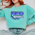 Blue Panther Baseball Home Plate Game Day Mascot Panther Comfort Colors Sweatshirt Butter Blue Panther Baseball Home Plate Game Day Mascot Panther Comfort Colors Sweatshirt Butter